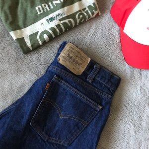 Vintage Levi’s 505 Orange Tab Blue Jeans